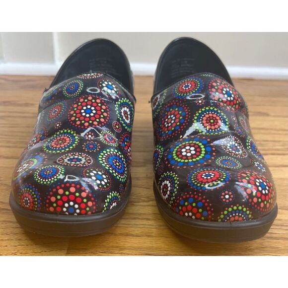 Women’s Patent Clogs Slip On Colorful Shoes Srub Shoes Size 7.5 - Picture 1 of 10